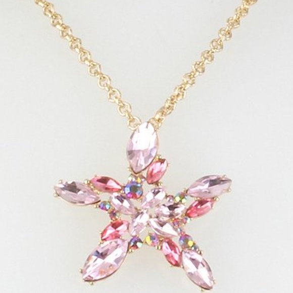 Betsey Johnson Jewelry - Betsey Johnson Stone Cluster Starfish Necklace